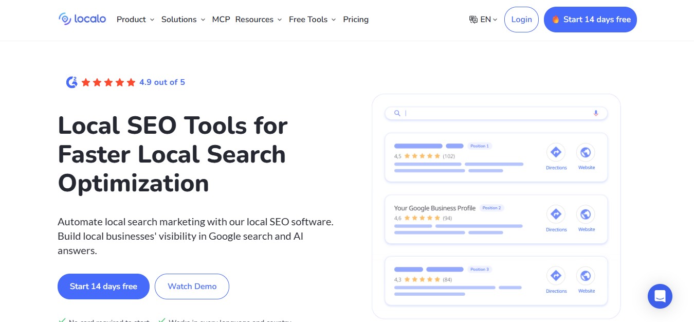 Yext vs Localo for Local Business AI Visibility