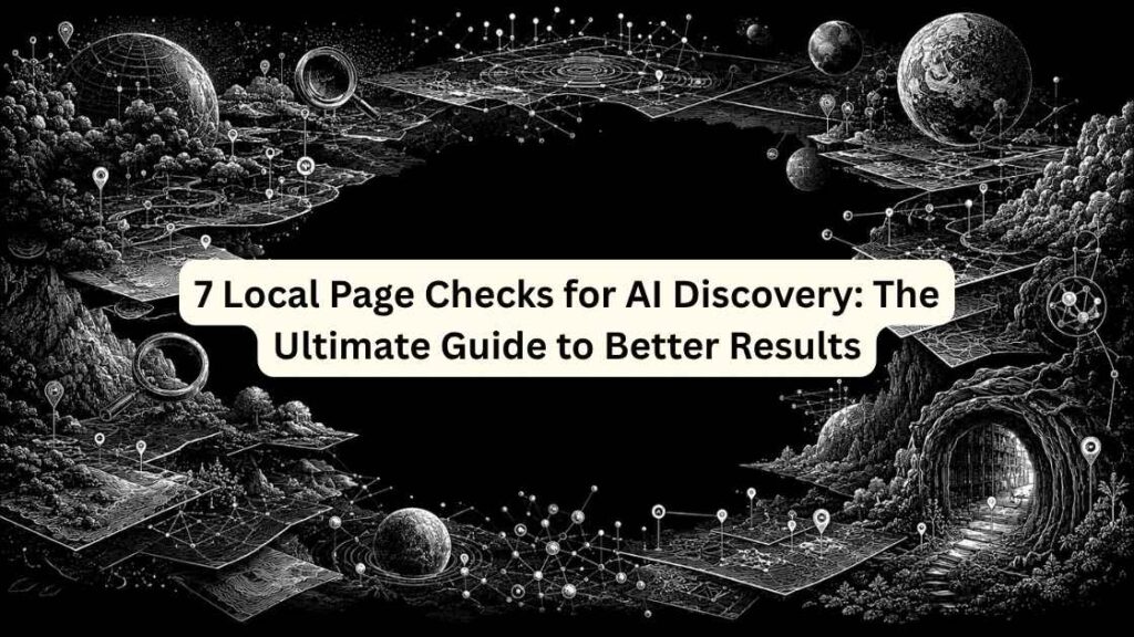 7 Local Page Checks for AI Discovery The Ultimate Guide to Better Results