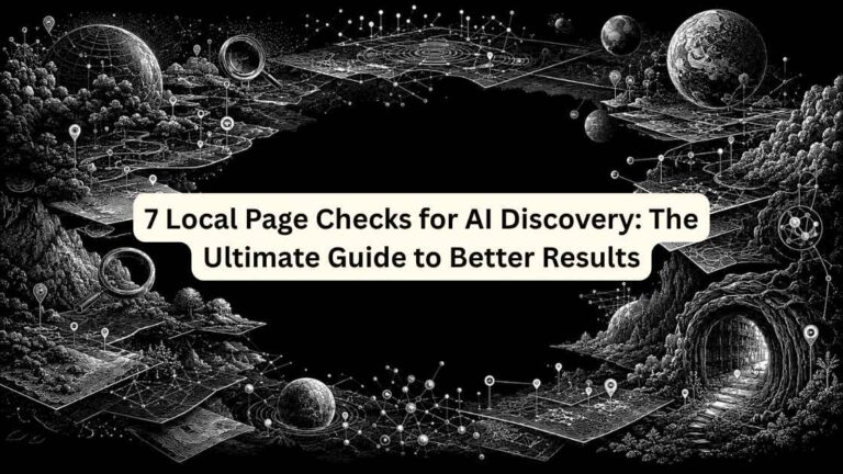 7 Local Page Checks for AI Discovery The Ultimate Guide to Better Results